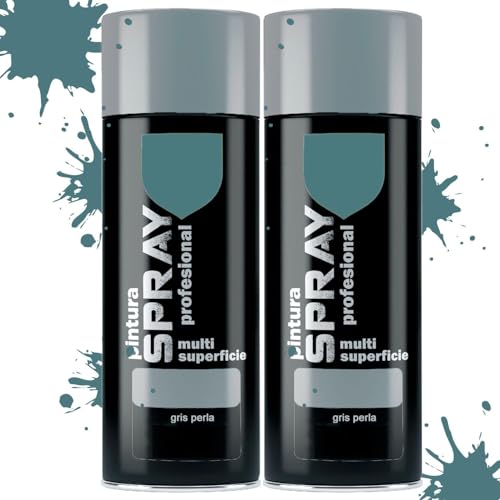 MORE FREE Pintura Spray Gris Perla de 400 ml Adecuado para las Superficies de Metal Madera y Plástico