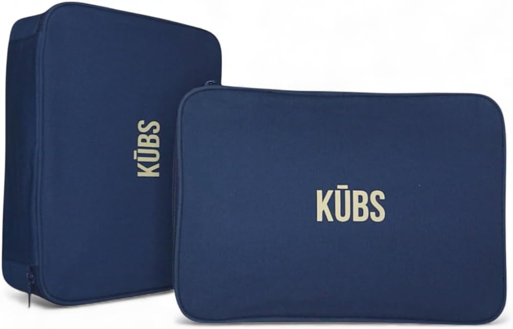 KUBS - Cotton Packing Cubes - Set of 2 - Navy