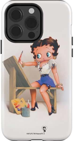 Skinit Impact Phone Case Compatible with iPhone 13 Pro - Officially Licensed Betty Boop Pink Background Design