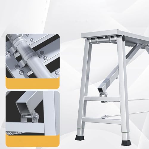Plate-forme de travail pliable et portable aluminium pour lavage