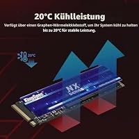 KingSpec NX-2280 1TB SSD NVMe M.2 PCIe 3.0 Gen 3x4 Gaming Solid State Drive, Up to 3500MB/s Read, 3D NAND Flash Internal SSD for Desktop/Laptop – Ansicht 3