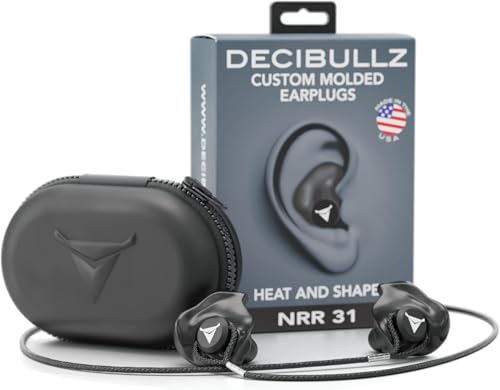 Decibullz Custom Molded Earplugs Pro Pack (Black) Bundle