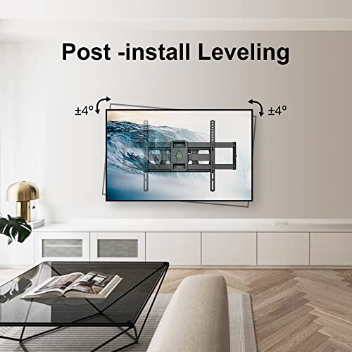 Usx Mount Full Motion Tv Wall Mount For 37-86 Inch Tvs Up To 132 Lbs, Wall Mount Tv Bracket With Dual Articulating Arms, Max Vesa 600X400Mm. Fits 8/12/16 Inch Wood Stud #TOP3