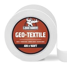 المطاط السائل Geo-Textile - Fix Leaks - Repair and Restore - سهل الاستخدام ، 4 بوصة &times; 160 قدم لفة