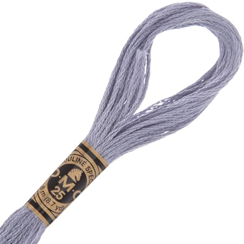 Image of Hobby Lobby DMC Cotton Embroidery Floss 318 Light Steel Gray Set of 12