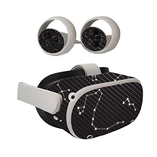 Image of MightySkins Carbon Fiber Skin Compatible with Oculus Quest 2 - Constellations | Protective, Durable Textured Carbon Fiber Finish | Easy to Apply | Made in The USA (CF-OCQU2-Constellations)