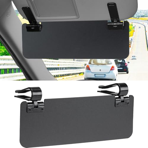 Image of JOYTUTUS Sun Visor Extender for Cars, Opaque Sun Visor Extender Universal Sun Blocker UV400, Adjustable Visor Extension for Car Visor,Double-Clip,Anti Glare Stray Light