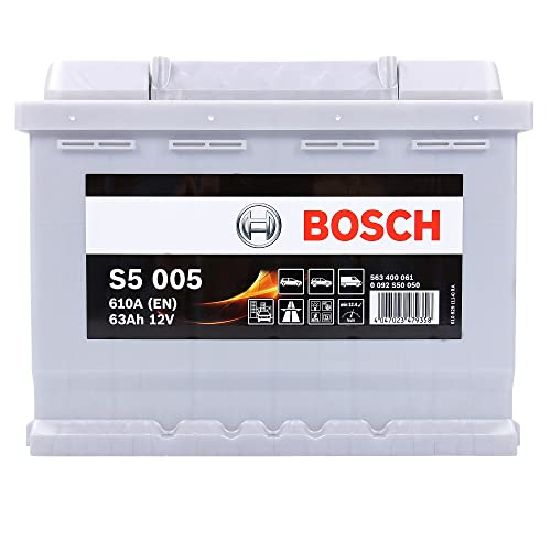 Bosch S5005 - Batterie Auto - 63A/h - 610A - Technologie Plomb-Acide - pour les Véhicules sans Système Start/Stop