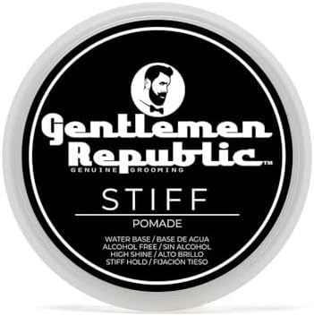Gentlemen Republic 4oz Stiff Hair Pomade - All-Day Hold, High Shine