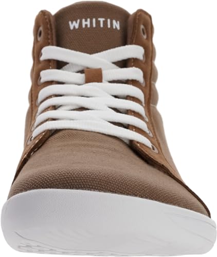 Image of WHITIN Men's Wide Hi-Top Minimalist Barefoot Shoes with Ankle Support W823 | Natural Toe Freedom, Zero Drop Sole, Lightweight Comfort for Casual Everyday Walking