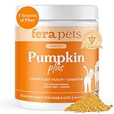 Fera Pets Cat & Dog Pumpkin Plus - Fiber Supplement - USDA Organic - Supports Gut & Digestive Health - Promotes Regularity - 7 Sources of Fiber - 90 Scoops
