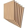 Ekena Millwork 7 3/4"W x 7 3/4"H x 1/4"T Wood Hobby Boards, Hickory (6-Pack) #1
