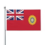 Yruoout Durable British Raj Red Ensign Flags For Outside 3x5 Ft Double-Sided Flag Banner Outdoor Yard Decoration 3by5 Flags
