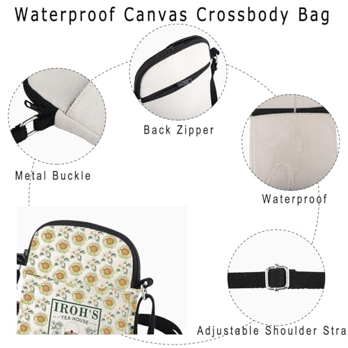 Uncle Iroh Tea Crossbody Bag Jasminee Dragon Cartoon Movie Fan Gift Themed Wallet Bag2