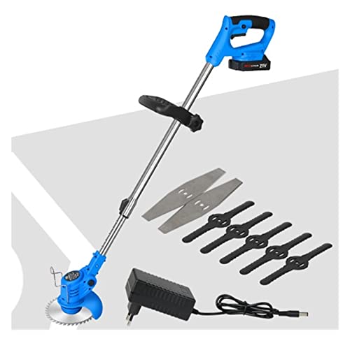 Cortadora de césped, cortacésped, cortasetos Recortadora de césped eléctrica inalámbrica de 21V, cortadora de césped con batería de iones de litio, cortadora de cuchillas de 6 pulgadas, poda de malas