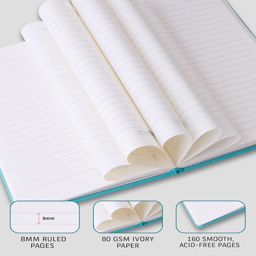 Image of DOODLE Undated Executive Diary Gift Set | A5 160 Pages PU Leather Notebook + Stylish Pen with Stylus | All Packed in a Beautifully Packaged in an Elegant Gift Box (Black)