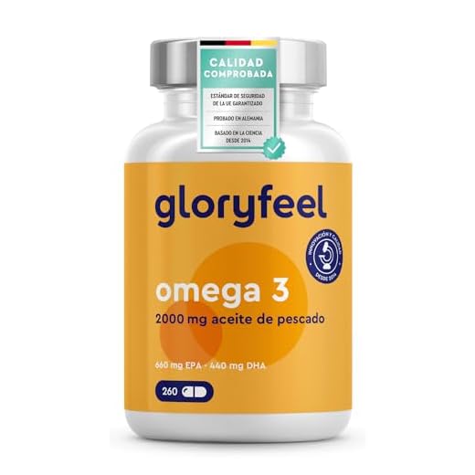 Omega 3 2000mg - 260 cápsulas blandas - 660mg de EPA y 440mg de DHA - Máxima concentración de Aceite de pescado - Cerebro, visión y corazón* - Para +4 meses (2 diarias)
