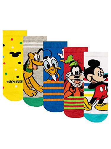 Disney Calcetines Paquete de 5 para Niños Mickey Mouse