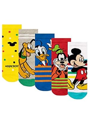 Disney Calcetines Paquete de 5 para Niños Mickey Mouse Multicolor 27-30 | Ya disponible en tu tienda friki favorita! En mundofriki.es!