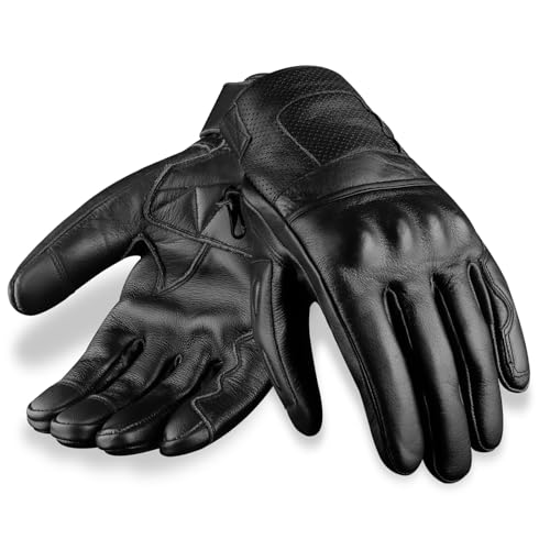 Gants de moto d'hiver pour homme imperméables et compatibles écran tactile