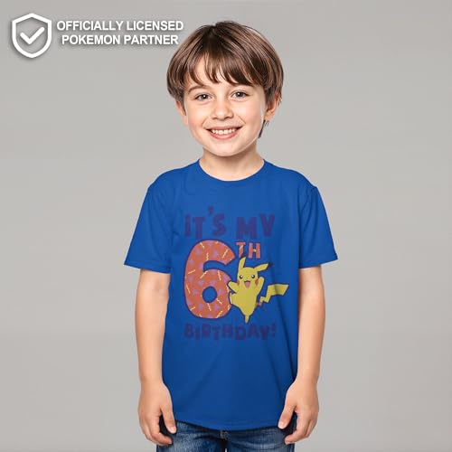 Boy's Pokemon It’s My 6th Birthday Pikachu T-Shirt2