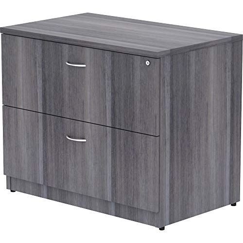 Lorell Essentials Lateral File, 35", Weathered Charcoal, Laminate #TOP5