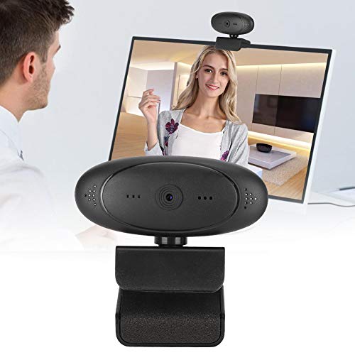 Elprico Webcam, HD 1080P PC-Kamera mit Autofokus, Plug-and-Play-Computerzubehör, Integrierte Mikrofonkamera für Videokonferenzen und Online-Lernen, 360-Grad-Drehung (Schwarz) – Bild 5