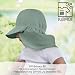 LaLoona Baby Schirmmütze UV 80+ mit Nackenschutz - Sommermütze/Sonnenhut mit UV-Schutz - atmungsaktiv & schnelltrocknend, OEKOTEX Standard 100 geprüfte Kappe für Jungen und Mädchen - Grün - 50-51