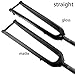 DHNCBGFZ Carbon Fiber T800 Mountain Bike Rigid Fork 1-1/8'' Straight/Tapered Tube 100 * 15mm Thru Axle Rigid Fork with Thru-axle Rod(Straight Tube,Matte 26'')