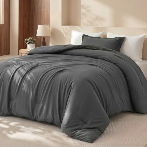 Image of Utopia Bedding 2 Pc Twin Comforter Set, All Season Bedding, Grey