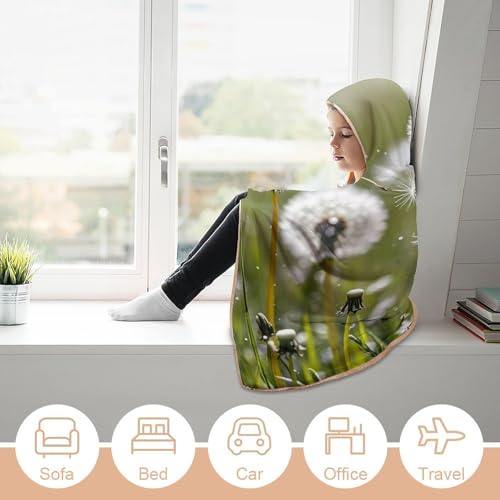 Couverture à capuche douce inspiration zen bien-être canapé