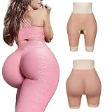 Adima Silikonowe majtki z fałszywymi pośladkami Plump Hip Lift Enhancer Spodenki Pośladki Shaper Control Majtki dla kobiet Cosplay Drag Queen,Wheaten color,XL