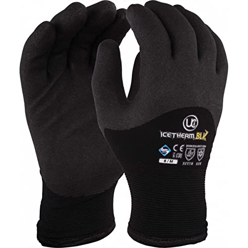 UCi Icetherm-BLK Gants de travail isolants thermiques 3/4 HPT pour congélateur d'hiver (7/S)