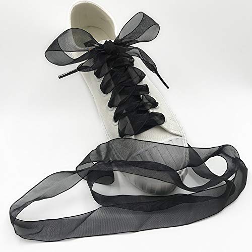 MarJunSep Satin Ribbon Shoe Laces for Sneakers, Flat Lace Shoelaces for Women Girls Shoestrings 4CM Wide (18 Colors, 43") by MarJunSep - Image 7