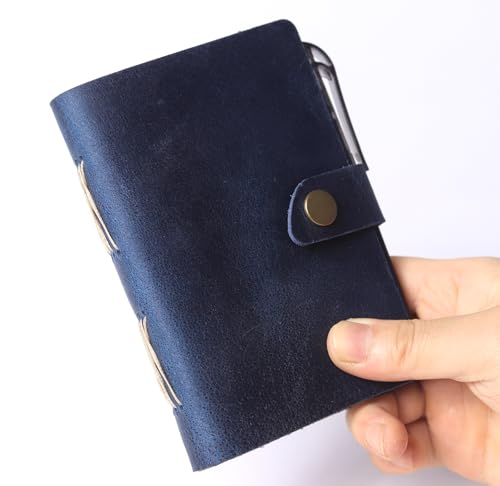 Carnet de notes compact en cuir bleu pour ne plus perdre vos idées