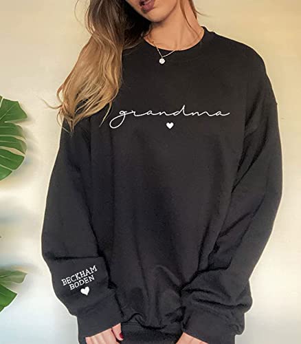 Personalized Mama Embroidered Crewneck Sweatshirt, Mama Sweatshirt, Mom Sweatshirt, Mother's Day, New Mom Gifts2