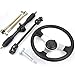 RUNMIND Rungao Kit de Montage de Volant pour Barre à Cravate 150 CC - 250 CC Go Kart Tie Rack Tige Réglable Complet en Acier