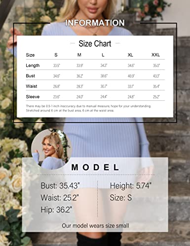 Blooming Jelly Women's Long Sleeve Sweater Dress Mini Knit Sexy Bodycon Club Dress Pullover Sweaters Fall Dresses (Medium, Black) #TOP5