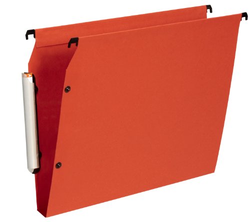 Dossiers Suspendus Esselte VisioPlus A4 - Lot De 25, Capacité 200 Feuilles, Porte-Étiquette XL | Orange
