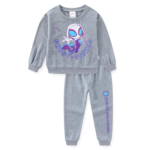 Marvel Spidey and His Amazing Friends Ghost Spider Girls Sweatshirt and Pants Set for Toddler and Big Kids