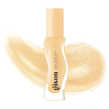 Gisou Honey Infused Lip Oil | Color Pineapple Pout - Sheer Golden Shimmer with Hyaluronic Acid | Size 0.27 oz - Limited Edition