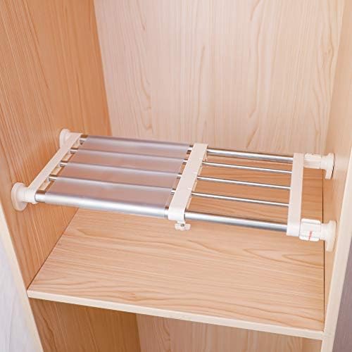 Hershii Closet Tension Shelf & Rod Expandable, Adjustable Storage...