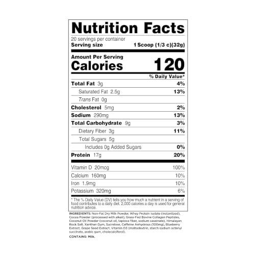 Image of Perk Energy + Extra Protein (1.5 LB) Dutch Hot Cocoa, 20 Servings