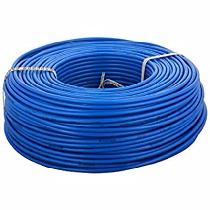 MS Electrical FR PVC Insulated House Wire for Home & industrial Wiring Blue Color 90Mtrs (2.5 Sqmm)