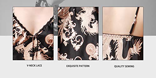 Image of ZUEVI Men's Kimono Robe Silk Satin Long Sleeve Spa Bathrobe Lightweight Soft Silky Pajamas Robes