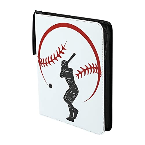 Livro de cartas de beisebol - Fichário de 9 Bolsos para Cartões Colecionáveis ​​ - Com capacidade pa