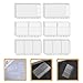 Lurrose 12pcs Binder Pouches for Business Cards Receipts Loose Leaf Bags Document Filing Folders Inserts Lightweight Storage