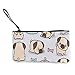Produktbild Unisex-Portemonnaie, Münzbeutel, Segeltuch, Kawaii Mops, mit Reißverschluss, für Bargeld, Bank, Auto, Reisepass