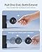 Baseus USB C to USB C Cable, 100W Retractable USB C 5A Fast Charging Cable, 4-Stage Length Preset USB Type C Charger Cord for iPhone 17 16 Pro Plus Pro Max, MacBook, iPad, Samsung S24/S23+ (3.3ft)
