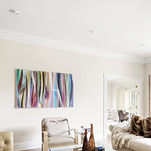 Maxxima 11 Watt 6"-Inch Rotatable 950 Lumens Led Retrofit Downlight Gimbal Neutral White 4000K Dimmable, Energy Star #TOP2